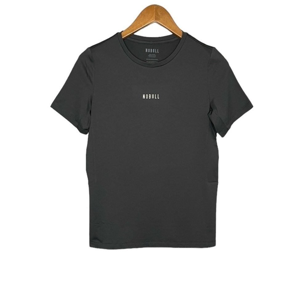Nobull Women's Deltapeak Micro Textured Tee T-Shirt Black‎ NWT